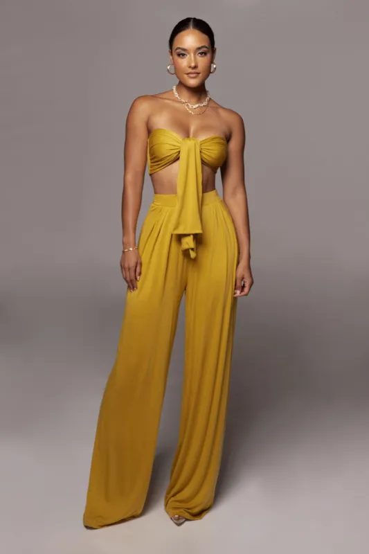 Jluxbasix Yellow Tory Two Piece Set sold by JLUXLABEL