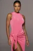 Fuchsia Aubree Midi Dress sold by JLUXLABEL