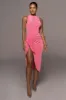 Fuchsia Aubree Midi Dress sold by JLUXLABEL