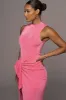 Fuchsia Aubree Midi Dress sold by JLUXLABEL