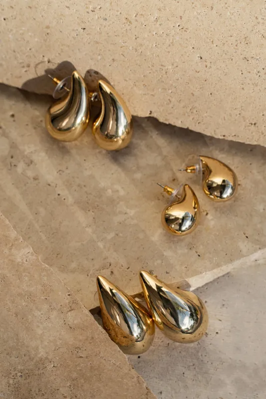 Gold Juli Earring Set sold by JLUXLABEL