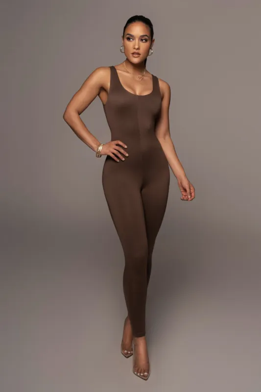 Chocolate Alo Double Layer Jumpsuit sold by JLUXLABEL