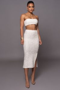 White Into You 2-Piece Skirt Set sold by JLUXLABEL