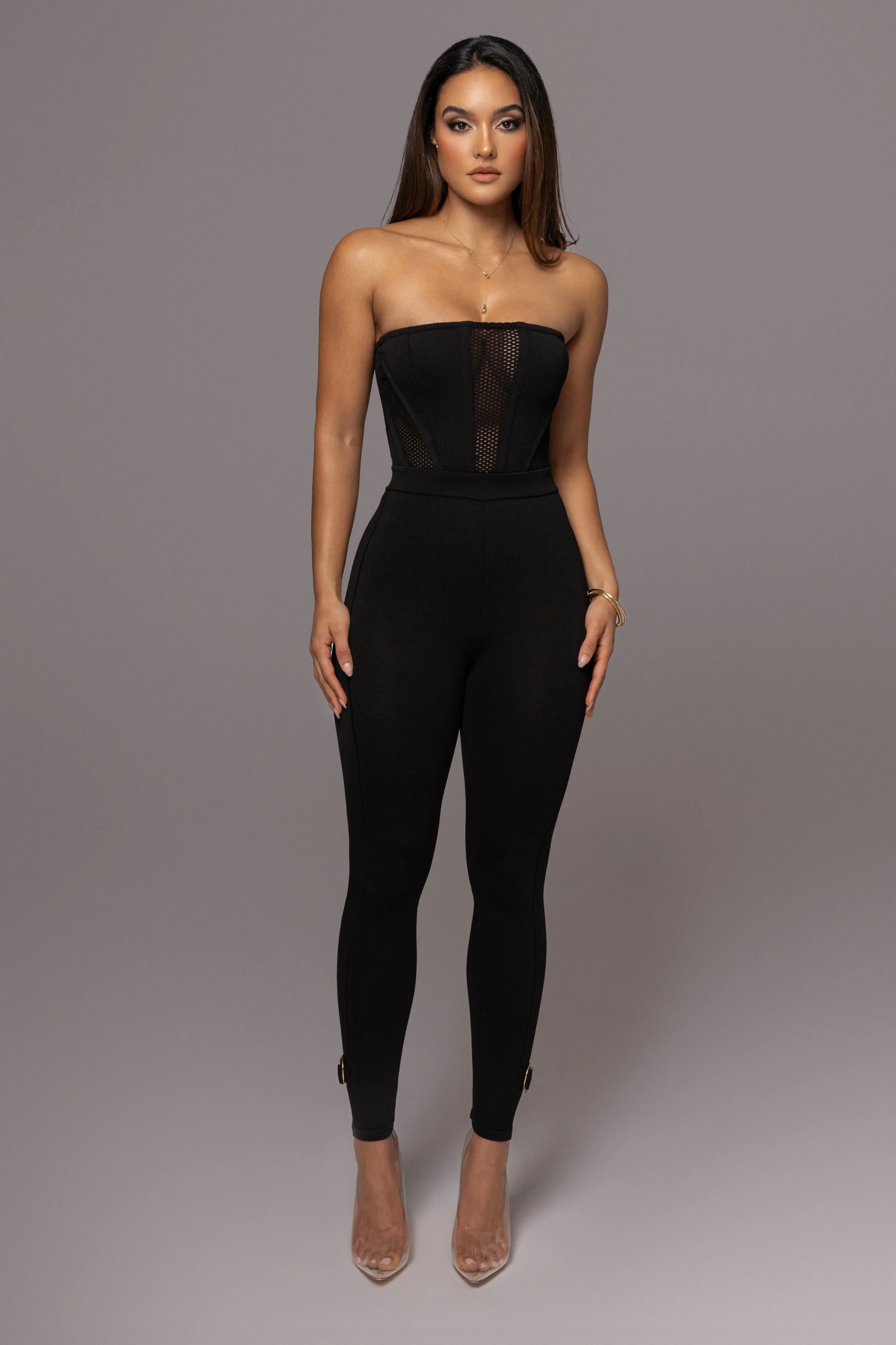 Black Marcie Knit Leggings sold by JLUXLABEL product image thumbnail 4