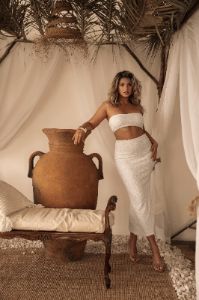 White Into You 2-Piece Skirt Set sold by JLUXLABEL