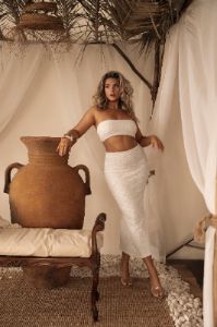 White Into You 2-Piece Skirt Set sold by JLUXLABEL