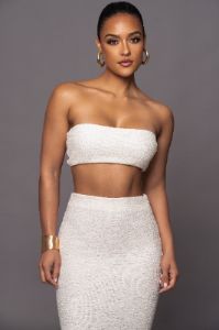 White Into You 2-Piece Skirt Set sold by JLUXLABEL