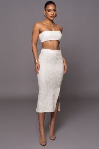 White Into You 2-Piece Skirt Set sold by JLUXLABEL