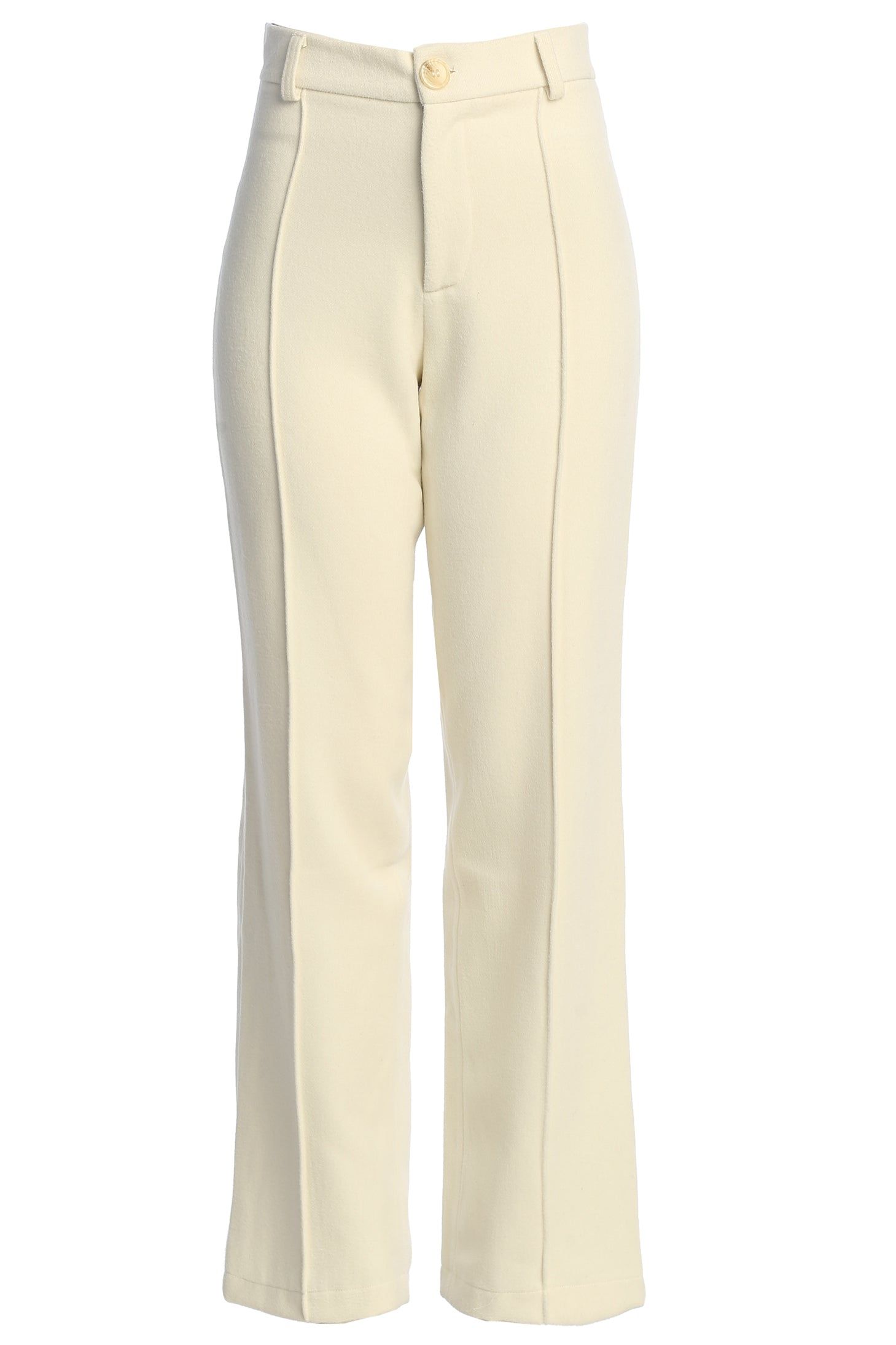 Ivory Stay Sharp Wool Trousers sold by JLUXLABEL product image thumbnail 3