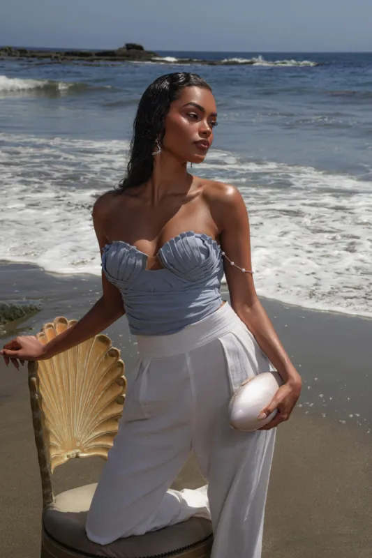 Ivory Crystal Waters Clutch sold by JLUXLABEL