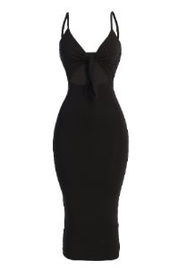 Black Soulmate Cut Out Dress sold by JLUXLABEL