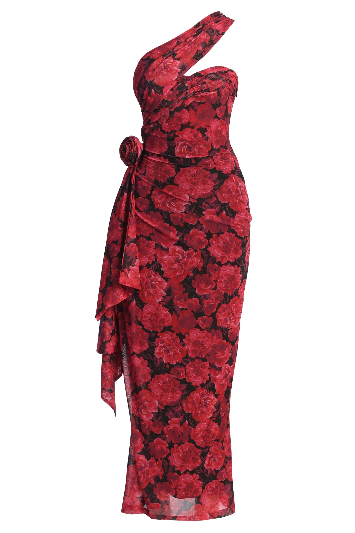 pink floral villa rosa maxi dress Fuchsia Ink Malia Pleated Dress: Oversize Maxi Dress by Villa Fresca L/XL / FCSNK / VF721