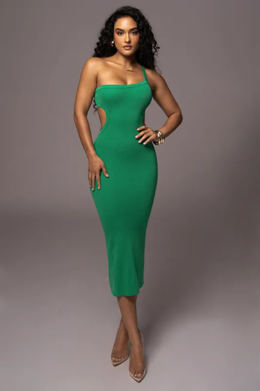 Emerald Ruth One Shoulder Dress sold by JLUXLABEL