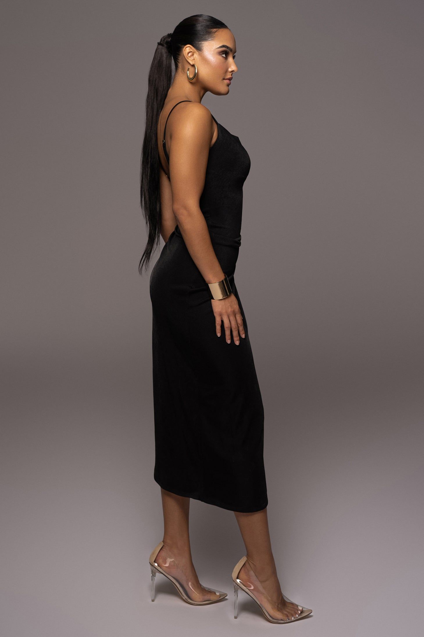 Black High Standards Maxi Dress sold by JLUXLABEL product image thumbnail 5