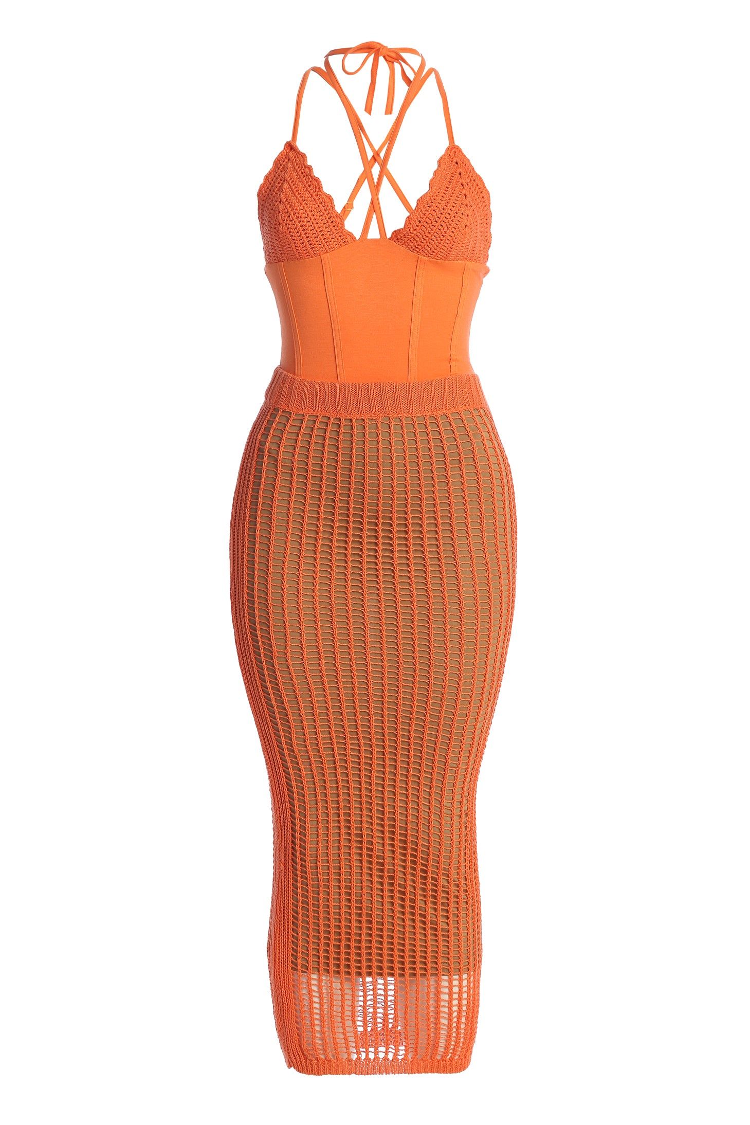 Orange Summer Bliss Crochet Set sold by JLUXLABEL product image thumbnail 2