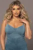 Medium Wash Orion Denim Bustier Bodysuit sold by JLUXLABEL