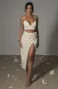 Natural Sunrise Linen Bustier sold by JLUXLABEL