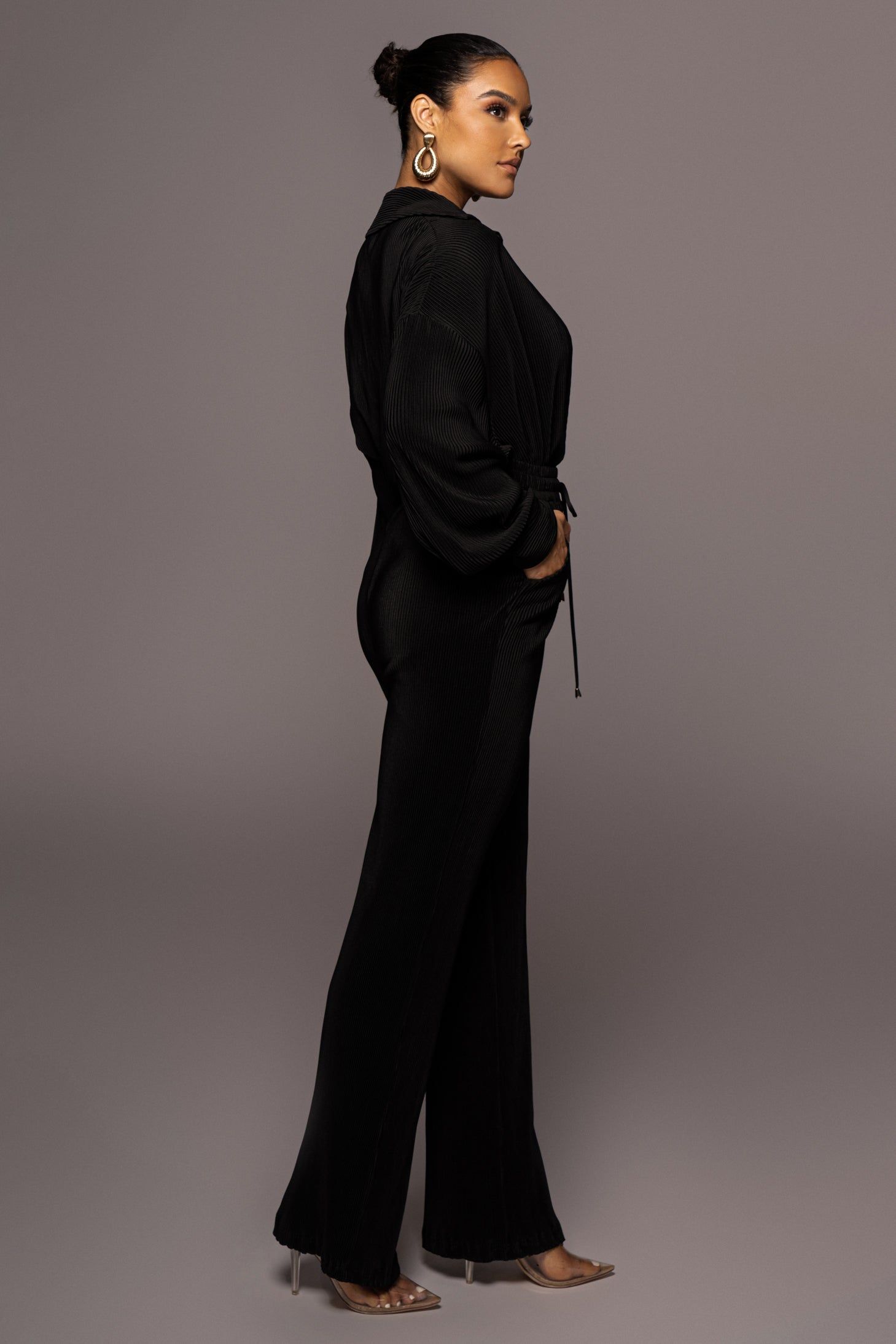 Noir Dina Button Down Top sold by JLUXLABEL product image thumbnail 5