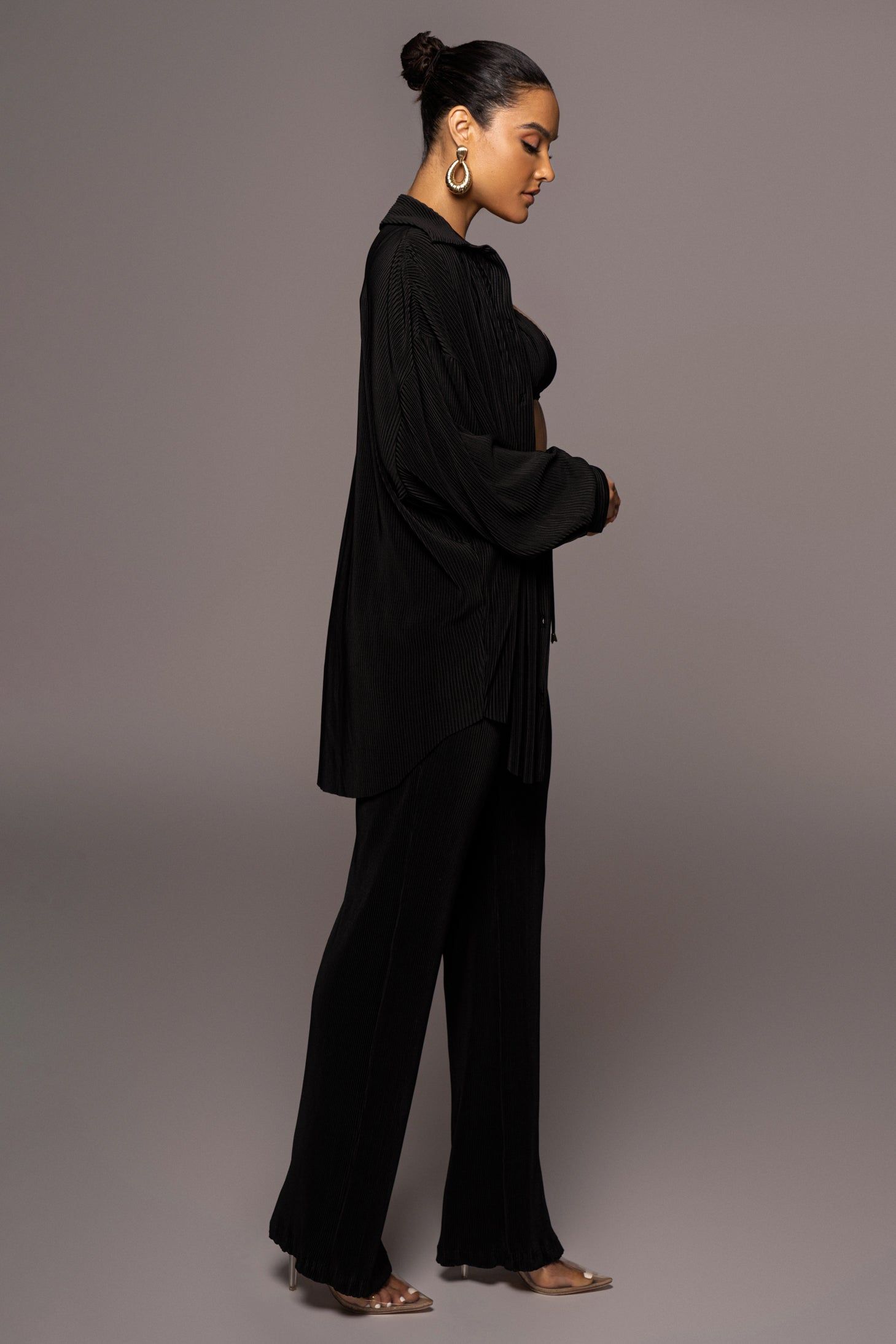 Noir Dina Button Down Top sold by JLUXLABEL product image thumbnail 6