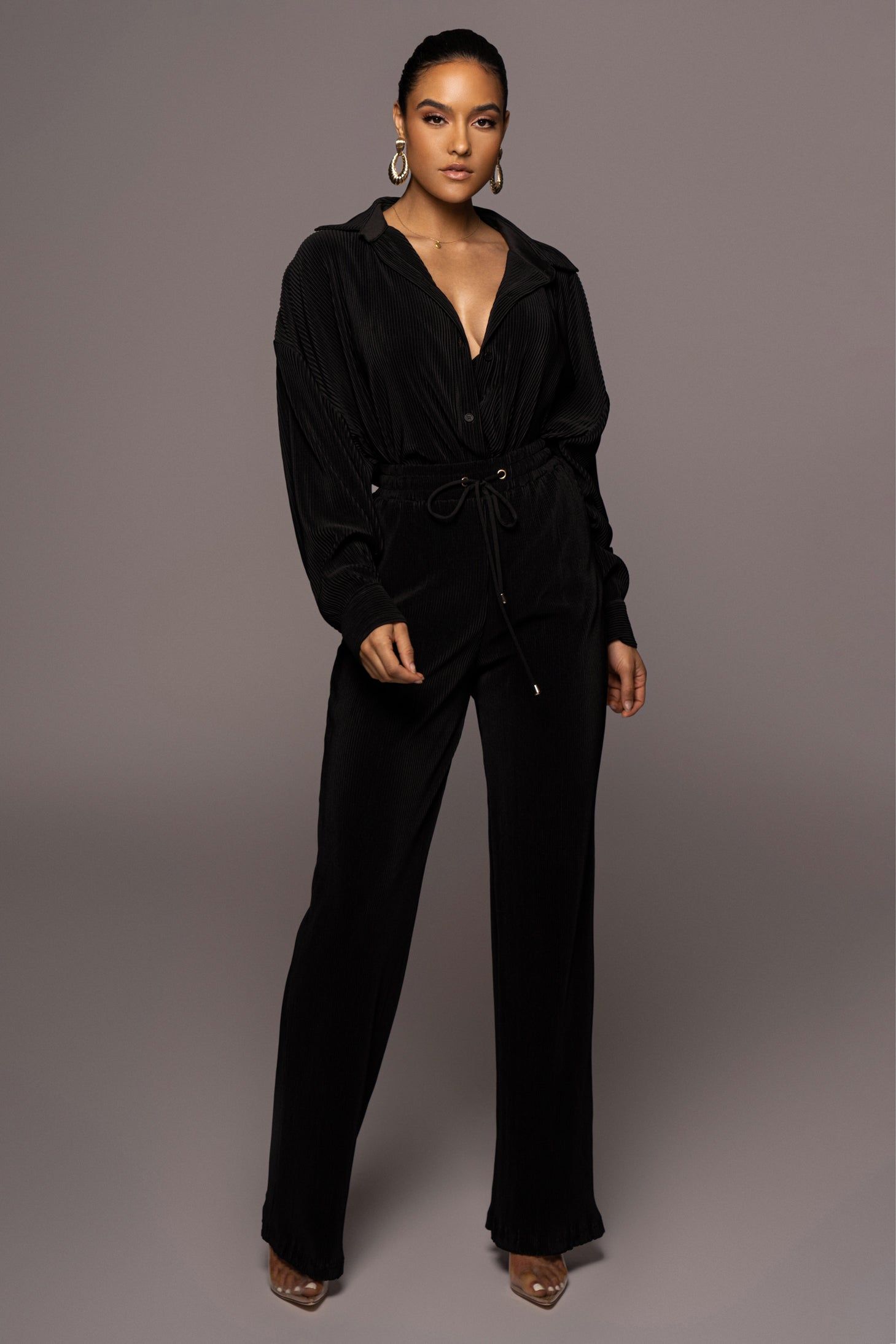 Noir Dina Button Down Top sold by JLUXLABEL product image thumbnail 4