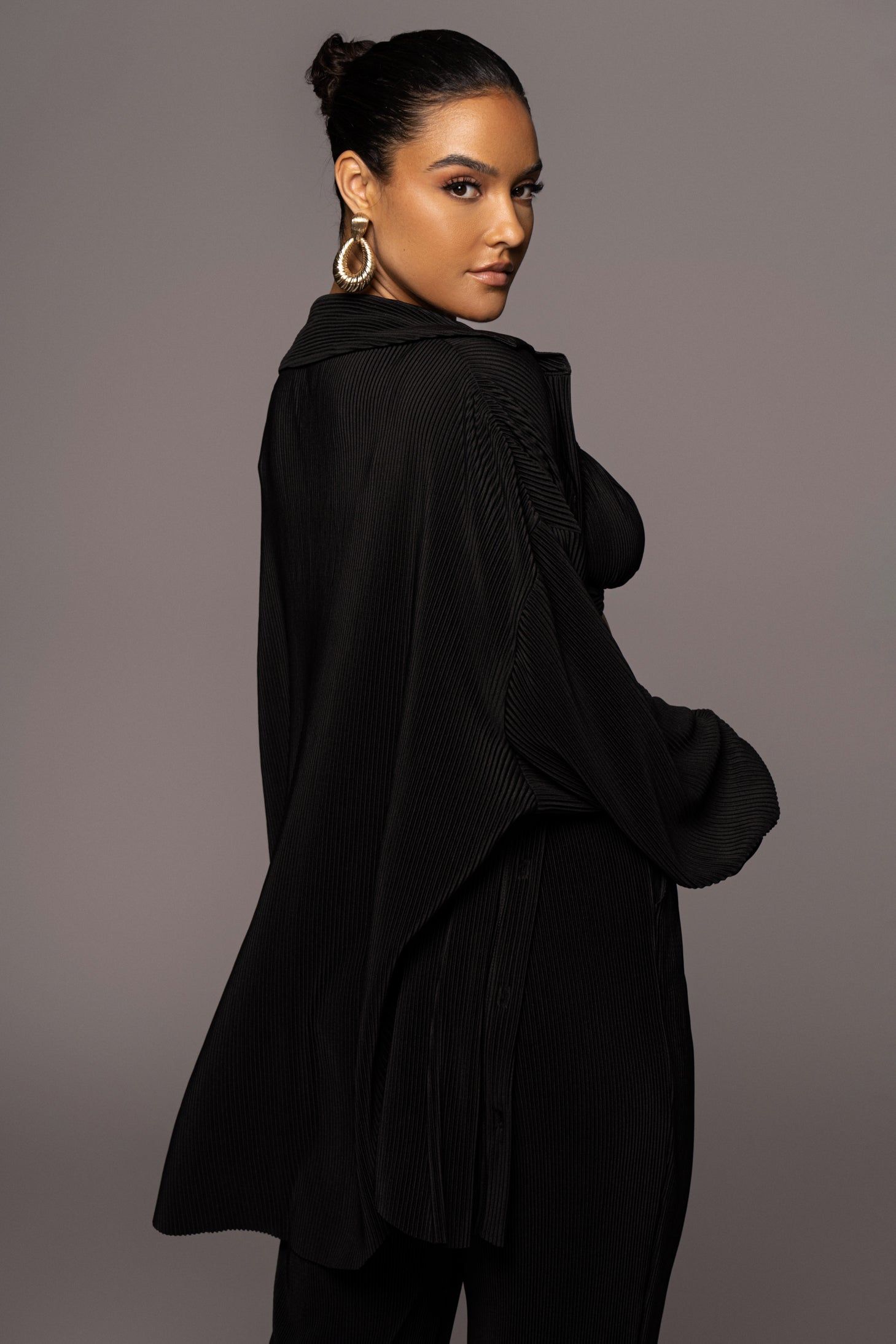 Noir Dina Button Down Top sold by JLUXLABEL product image thumbnail 7