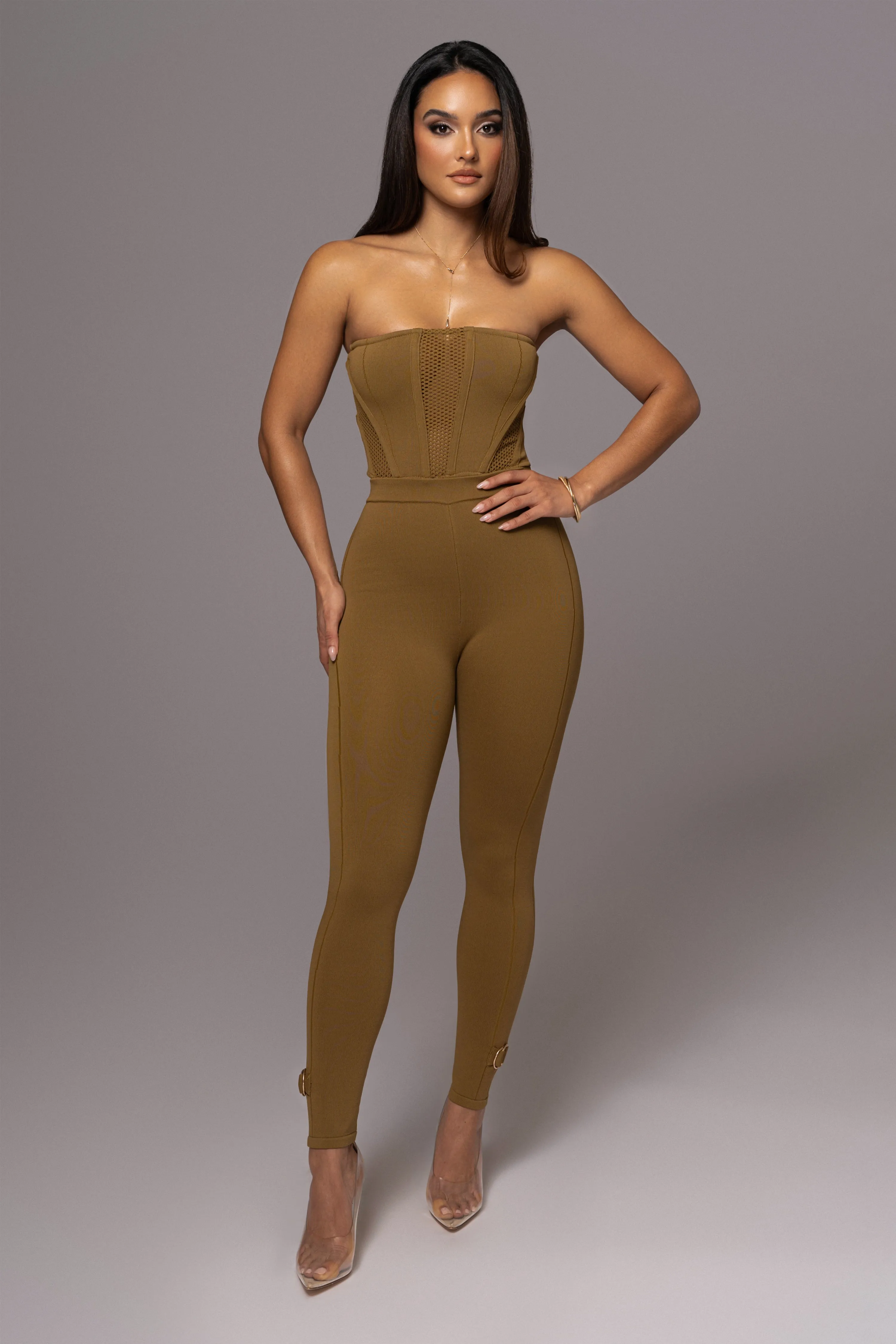 Olive Marcie Knit Leggings sold by JLUXLABEL product image thumbnail 5