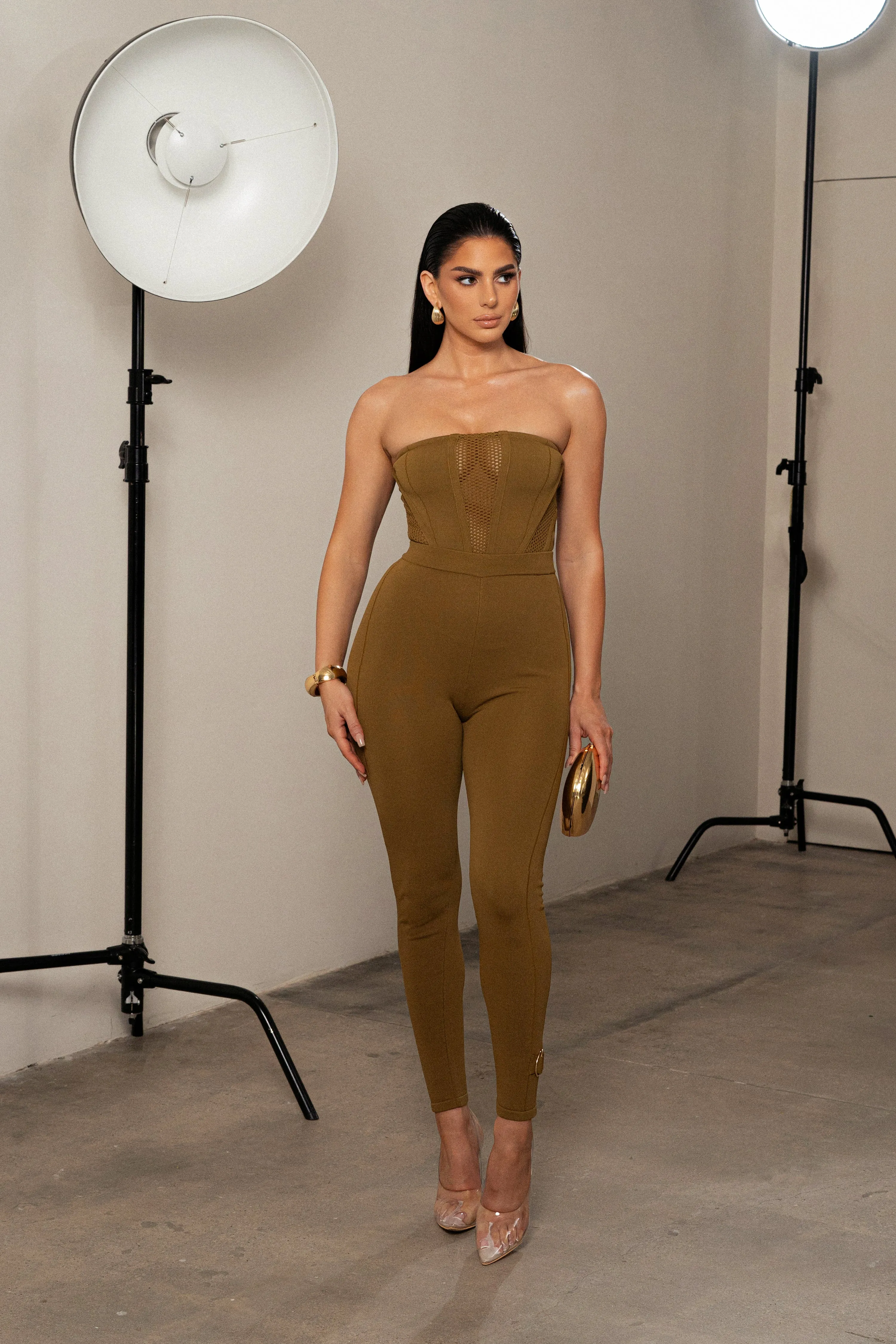 Olive Marcie Knit Leggings sold by JLUXLABEL