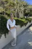 Silver Anais Maxi Slit Skirt sold by JLUXLABEL