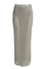Silver Anais Maxi Slit Skirt sold by JLUXLABEL