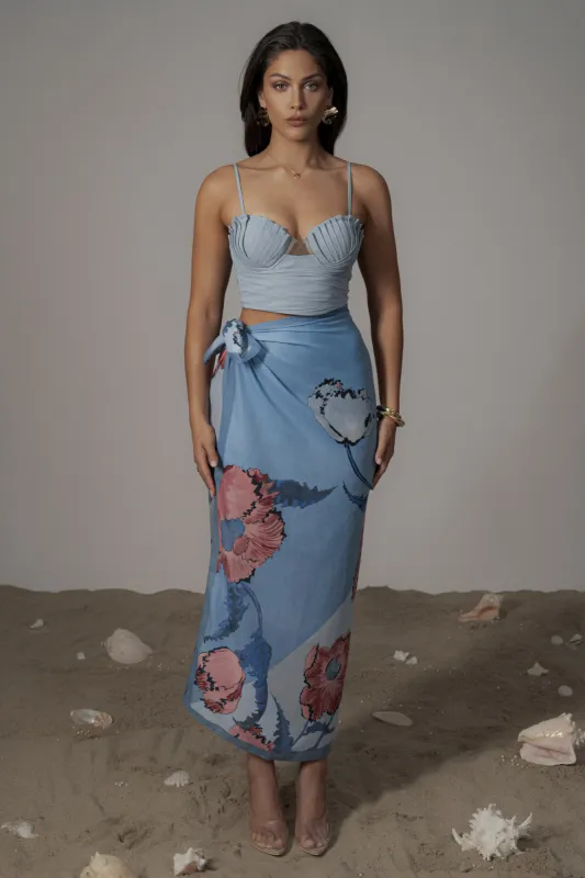 Blue Ocean Bliss Sarong sold by JLUXLABEL