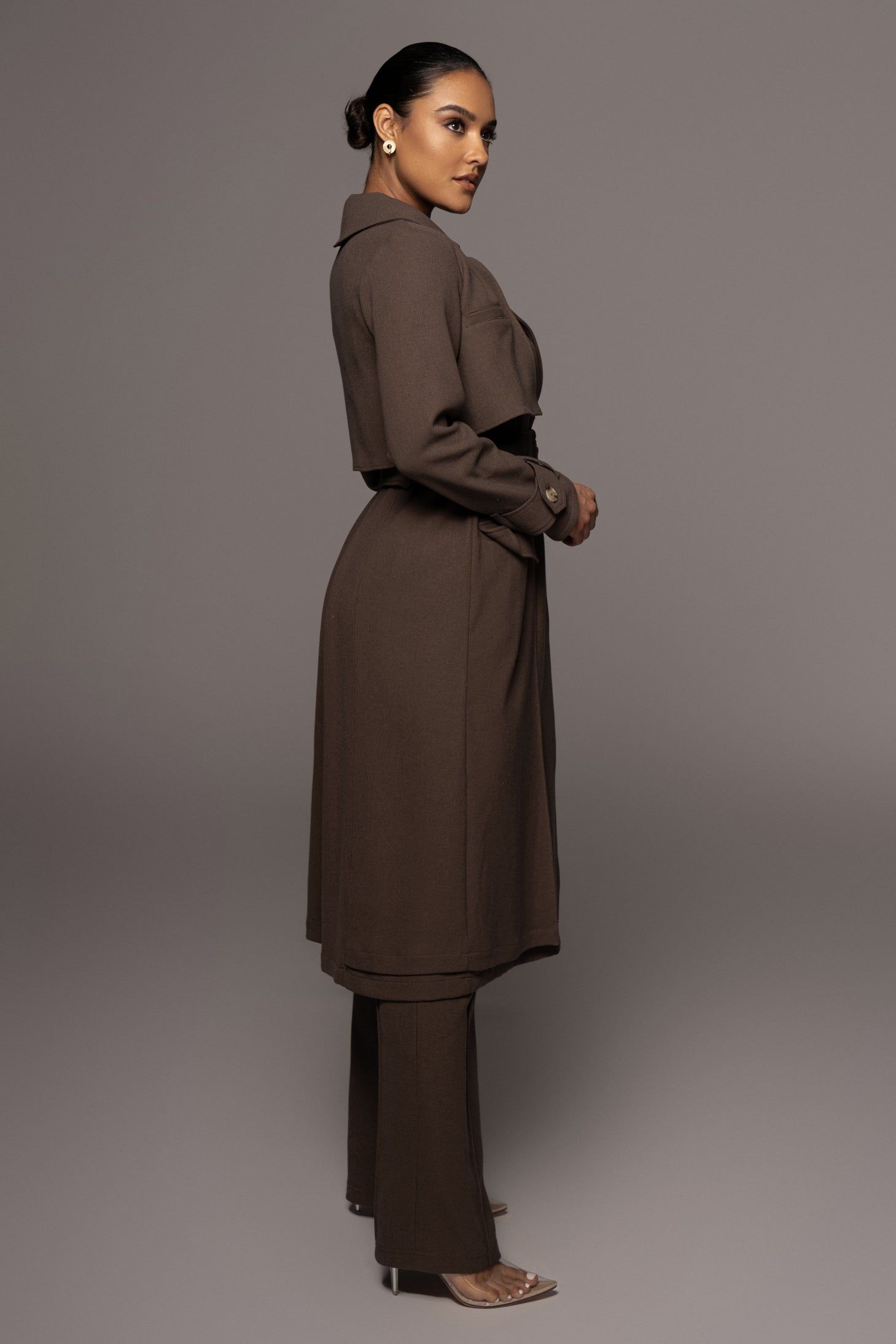 Chocolate Self Made Coat sold by JLUXLABEL product image thumbnail 8