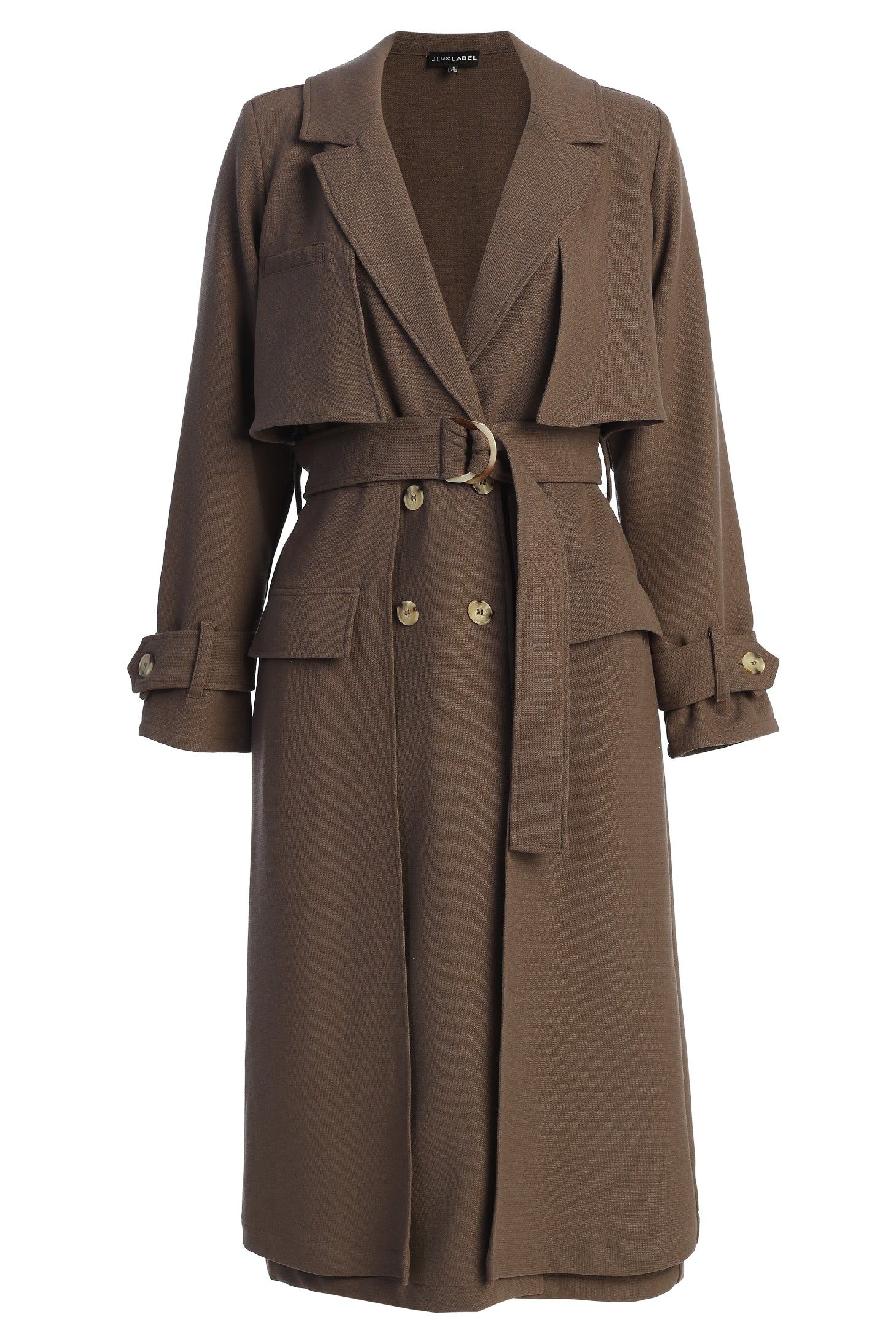 Chocolate Self Made Coat sold by JLUXLABEL