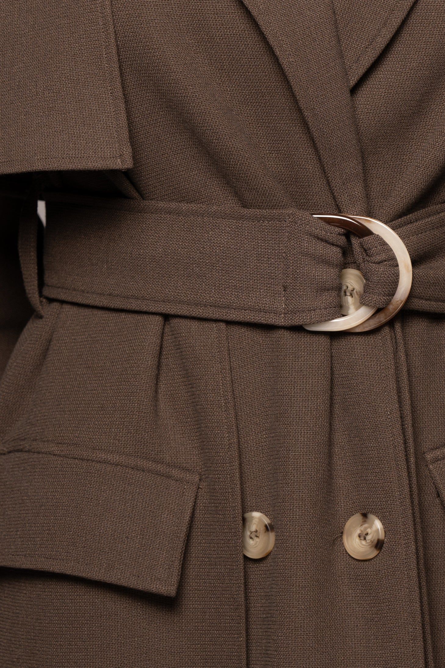 Chocolate Self Made Coat sold by JLUXLABEL product image thumbnail 5