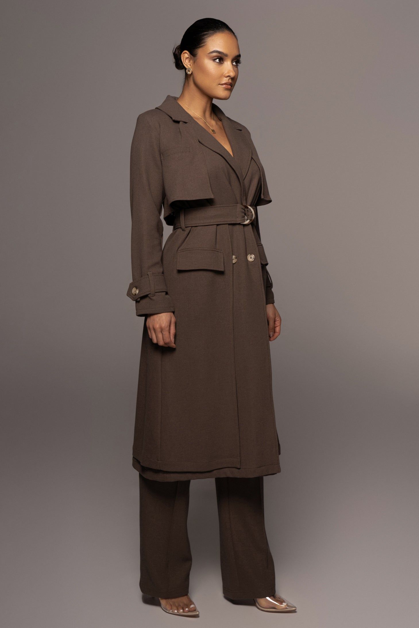 Chocolate Self Made Coat sold by JLUXLABEL product image thumbnail 11