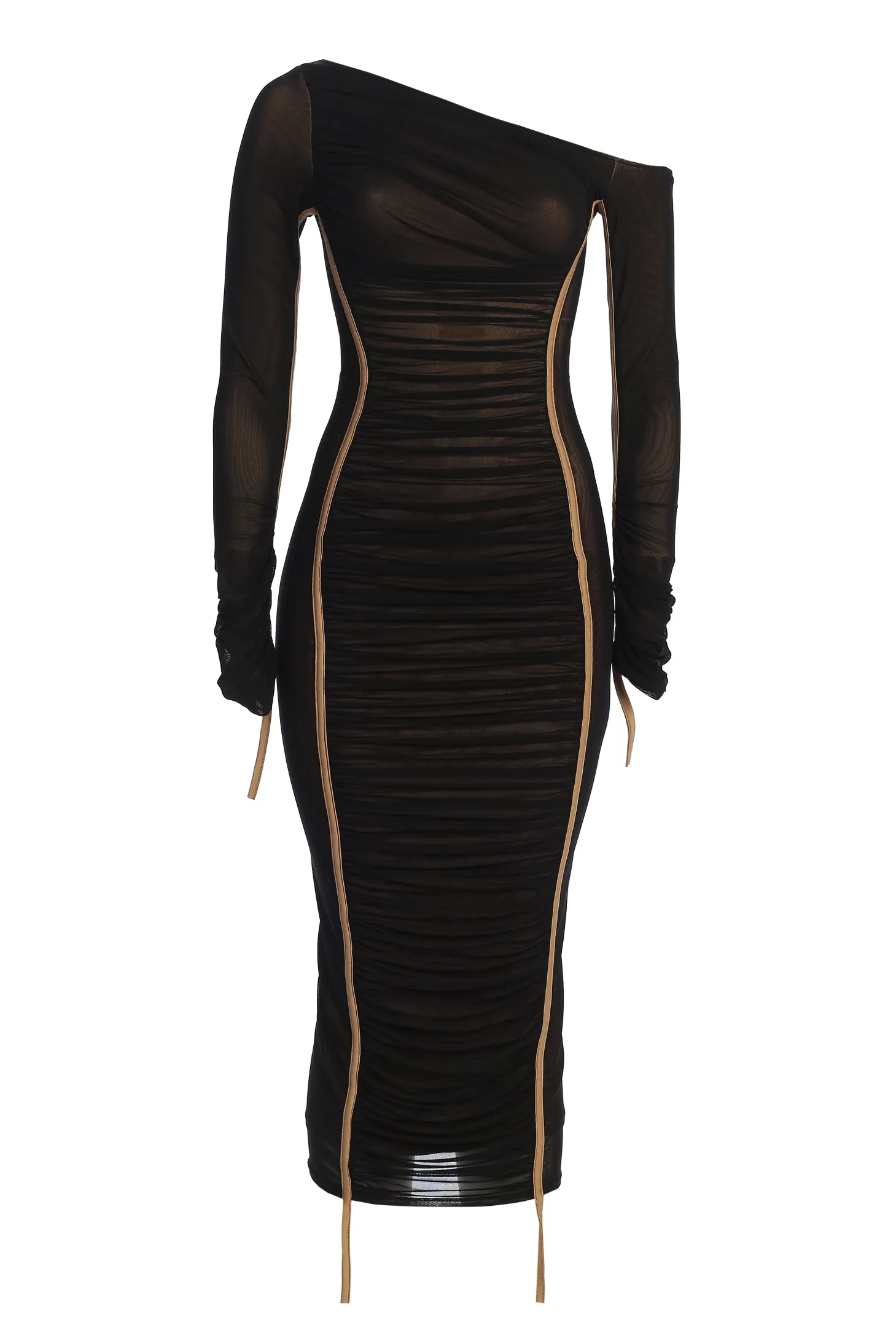 Black Monika Midi Dress sold by JLUXLABEL product image thumbnail 3