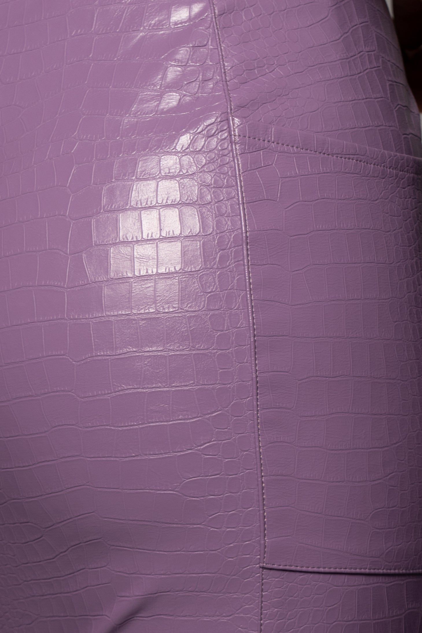 Purple Malene Croc High Waisted Pants sold by JLUXLABEL product image thumbnail 5