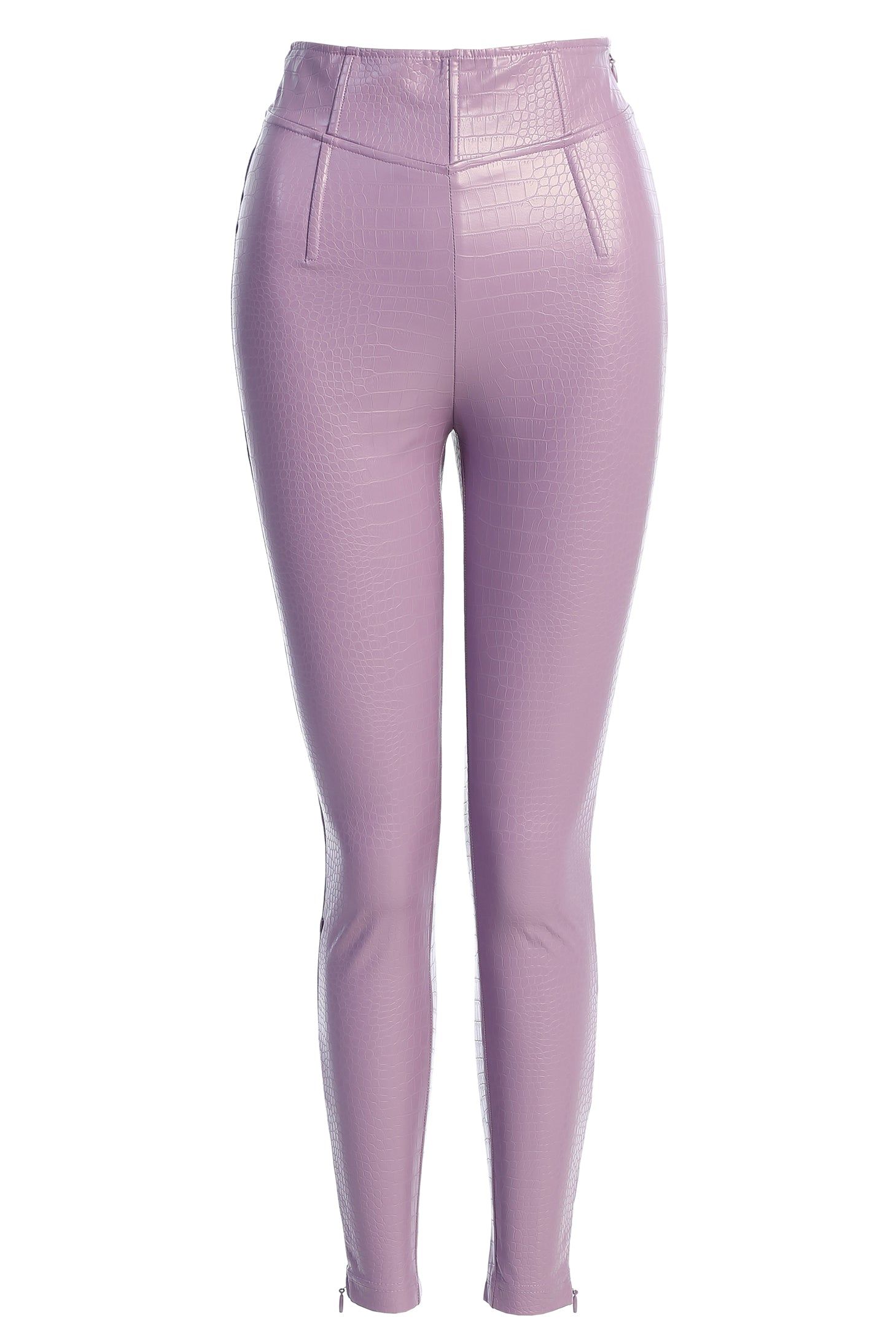 Purple Malene Croc High Waisted Pants sold by JLUXLABEL