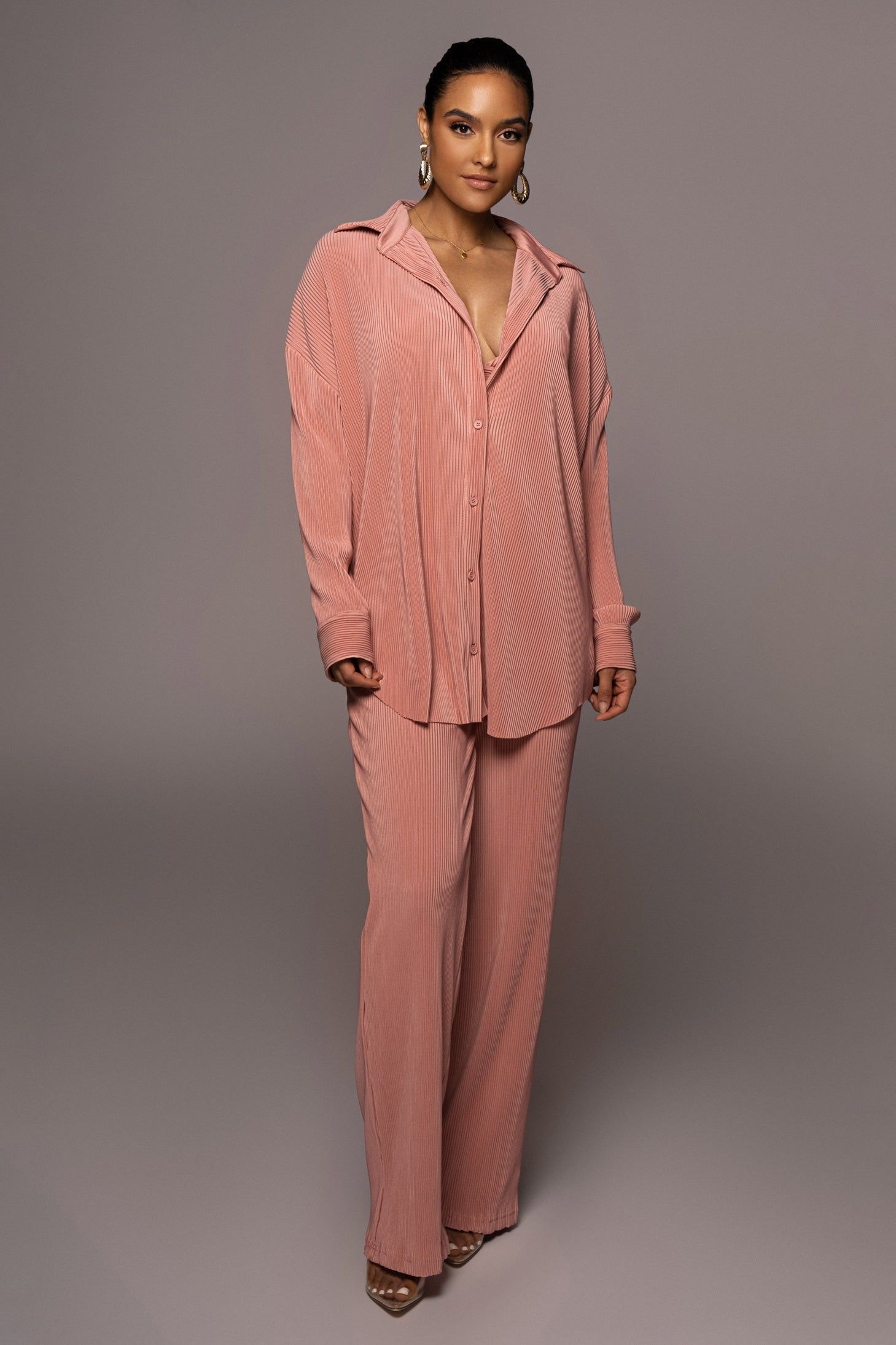 Mauve Dina Button Down Top sold by JLUXLABEL product image thumbnail 7