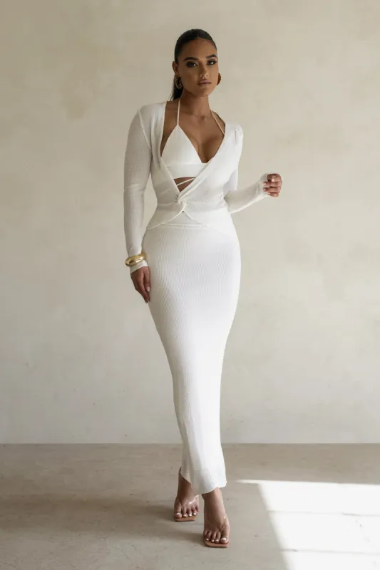 White Zurie 3-Piece Skirt Set sold by JLUXLABEL