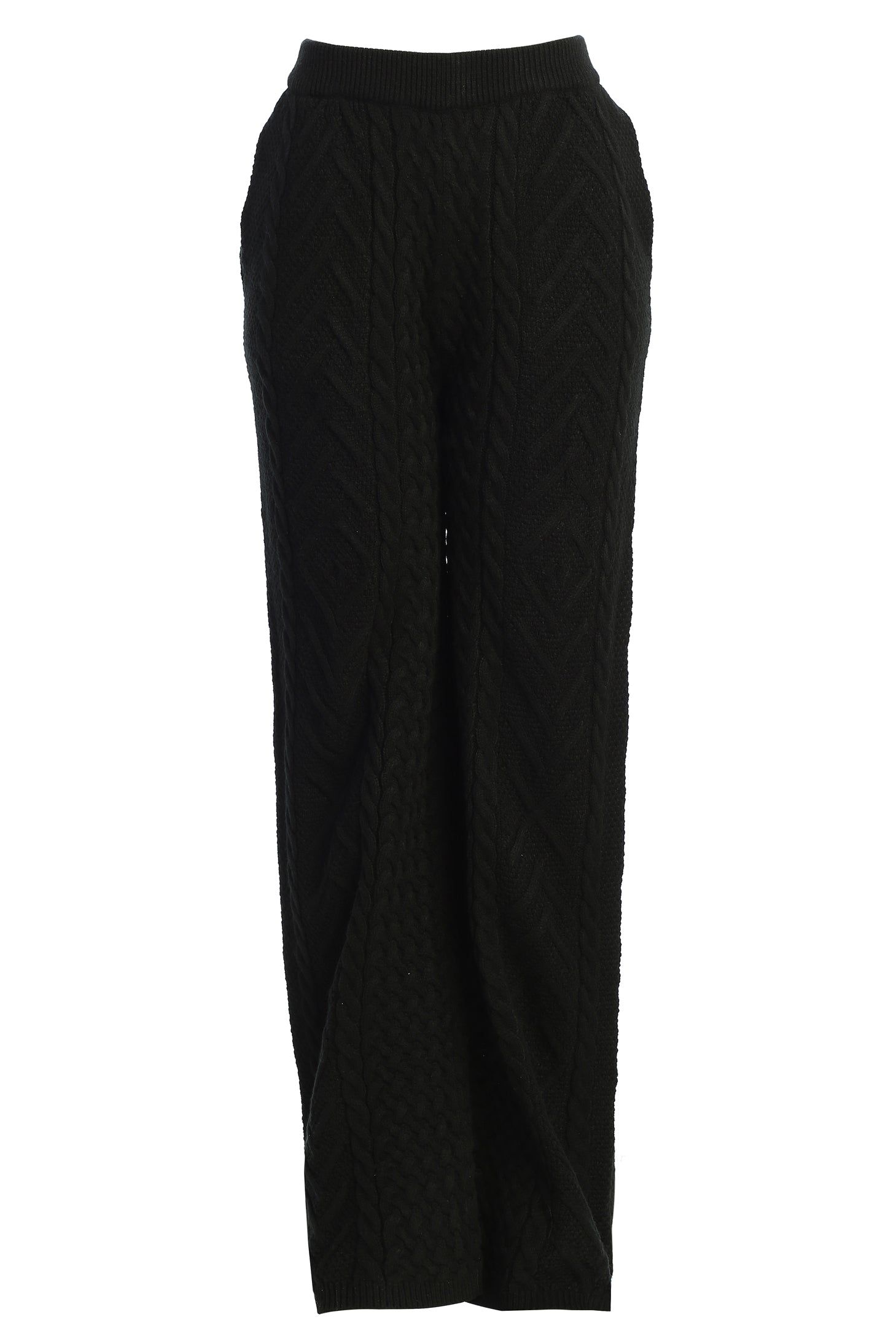 Black Elvina Sweater Knit Pant sold by JLUXLABEL product image thumbnail 3
