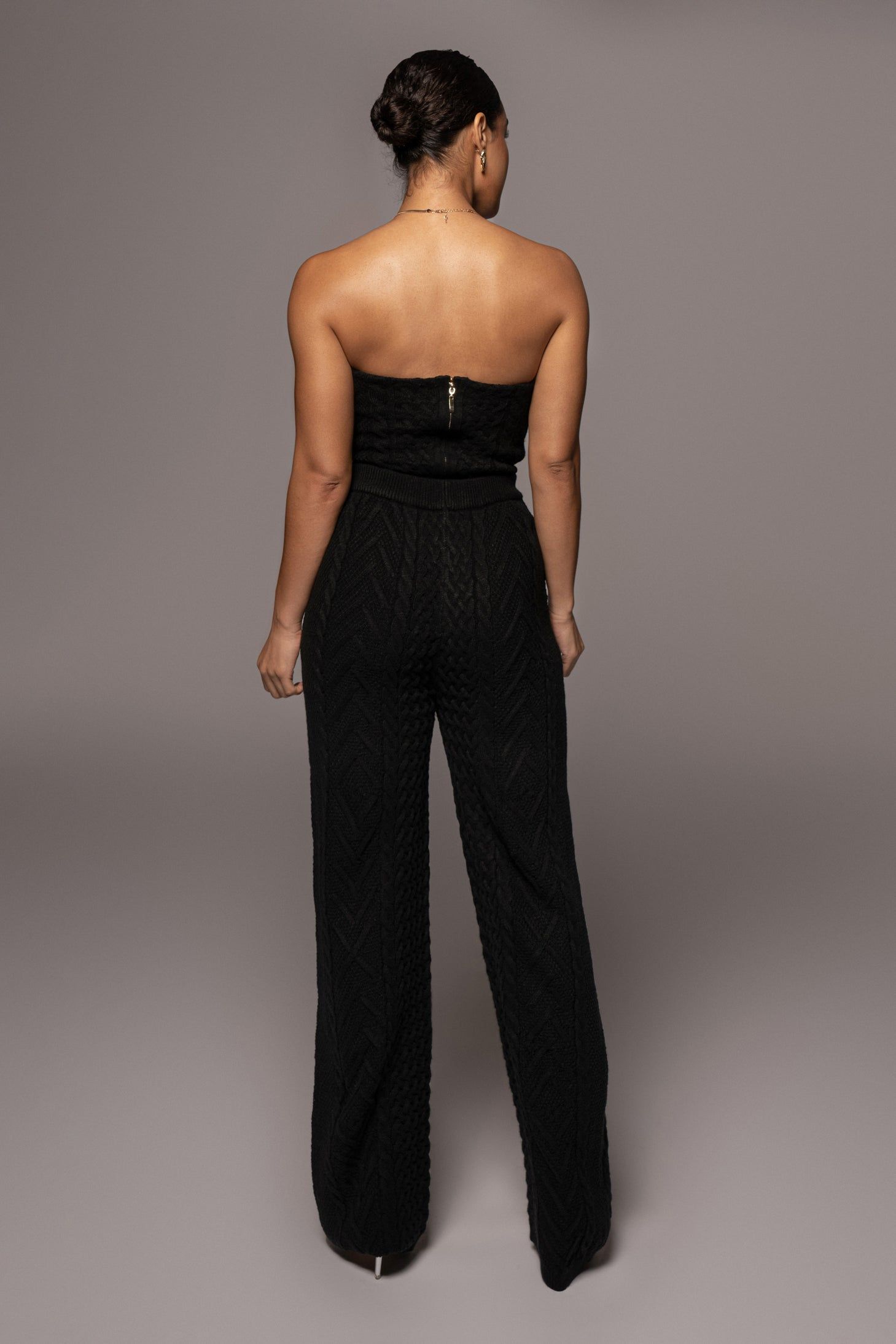 Black Elvina Sweater Knit Pant sold by JLUXLABEL product image thumbnail 7
