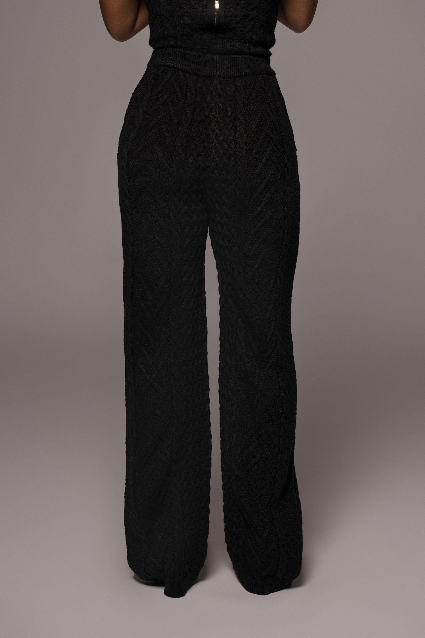 Black Elvina Sweater Knit Pant sold by JLUXLABEL product image thumbnail 9