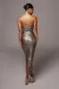 Bronze Rubi Cowl Neck Cocktail Dress sold by JLUXLABEL