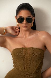 Green/Gold Classic Aviator Sunglasses sold by JLUXLABEL