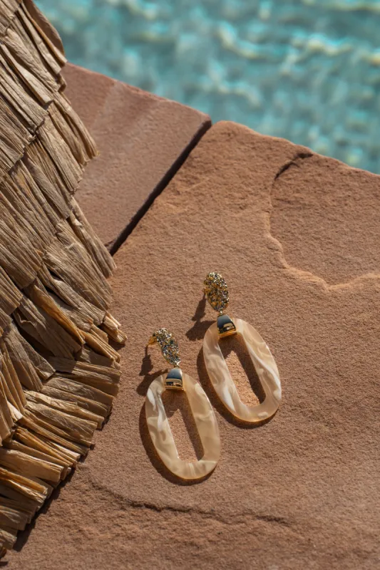 Gold On The Shore Dangle Earrings sold by JLUXLABEL