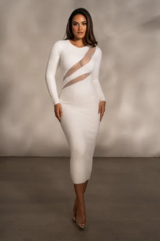 Ivory More To Love Maxi Dress sold by JLUXLABEL
