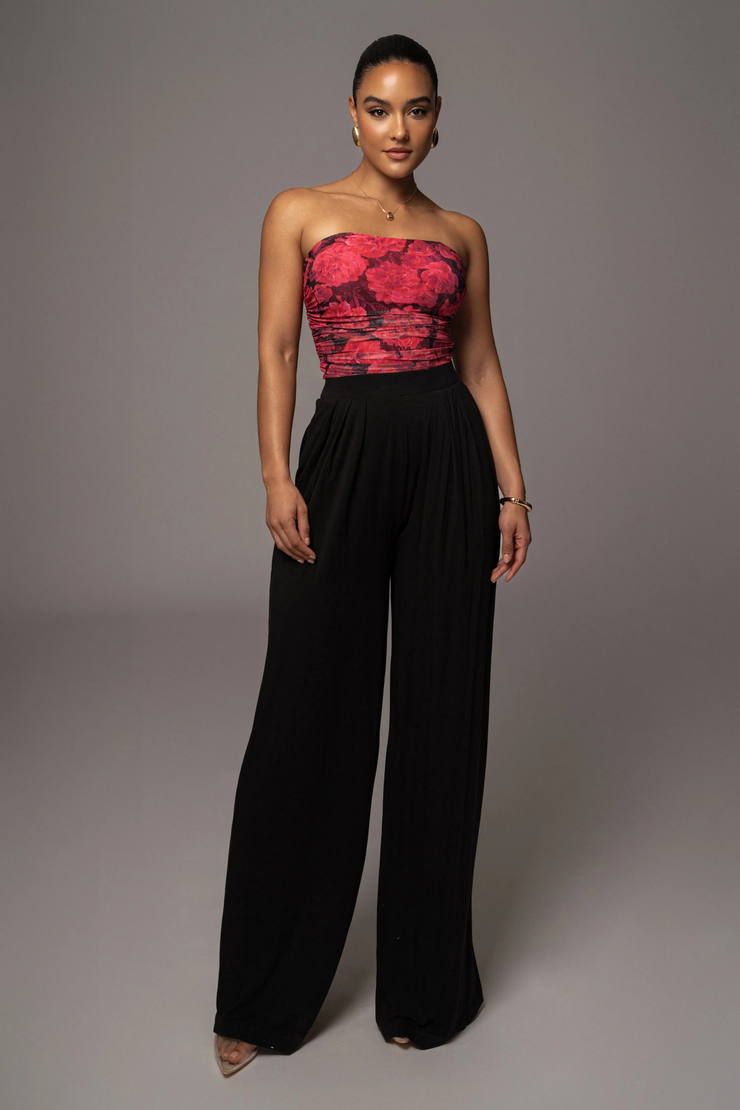 Pink Floral The Riviera Mesh Corset sold by JLUXLABEL product image thumbnail 5