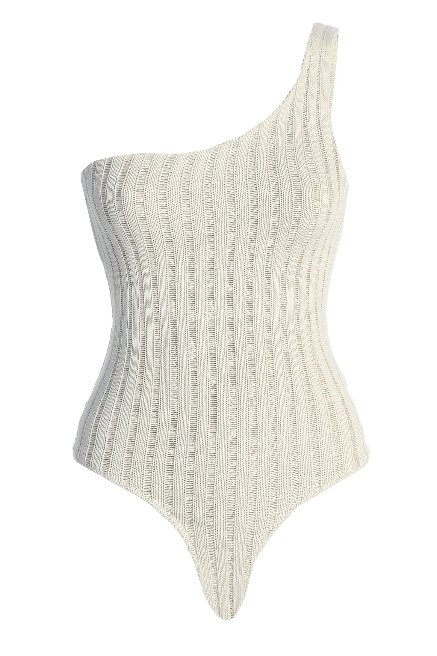 White Malibu Nights One Shoulder Bodysuit sold by JLUXLABEL product image thumbnail 3