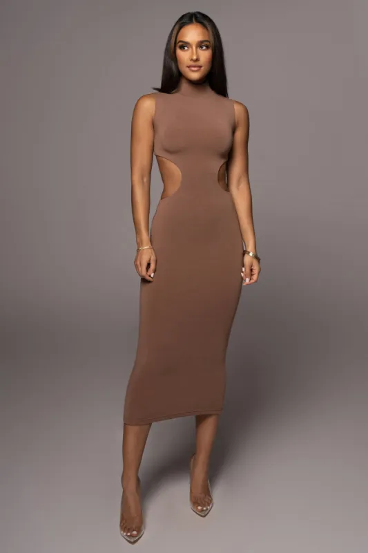 Pecan Til Sunrise Midi Dress sold by JLUXLABEL