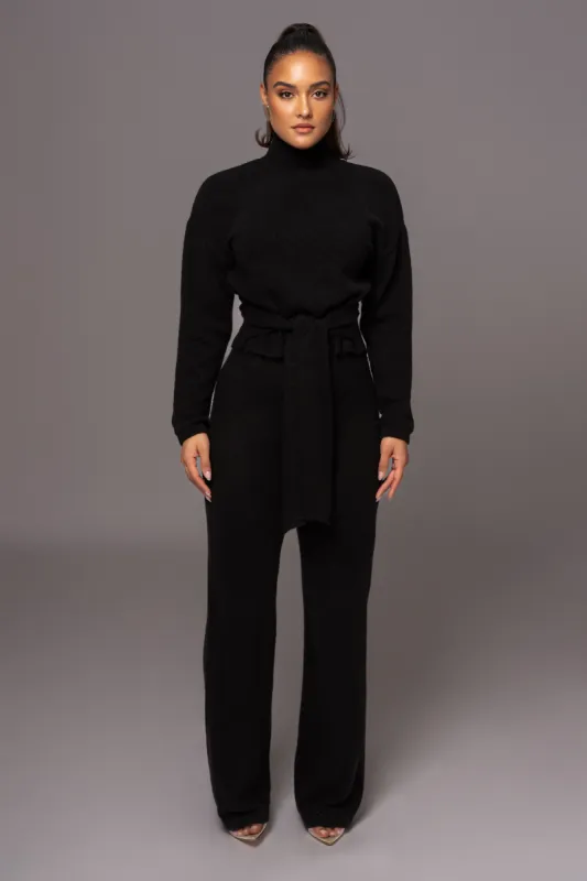 Black Ivy Sweater Knit Pant Set sold by JLUXLABEL